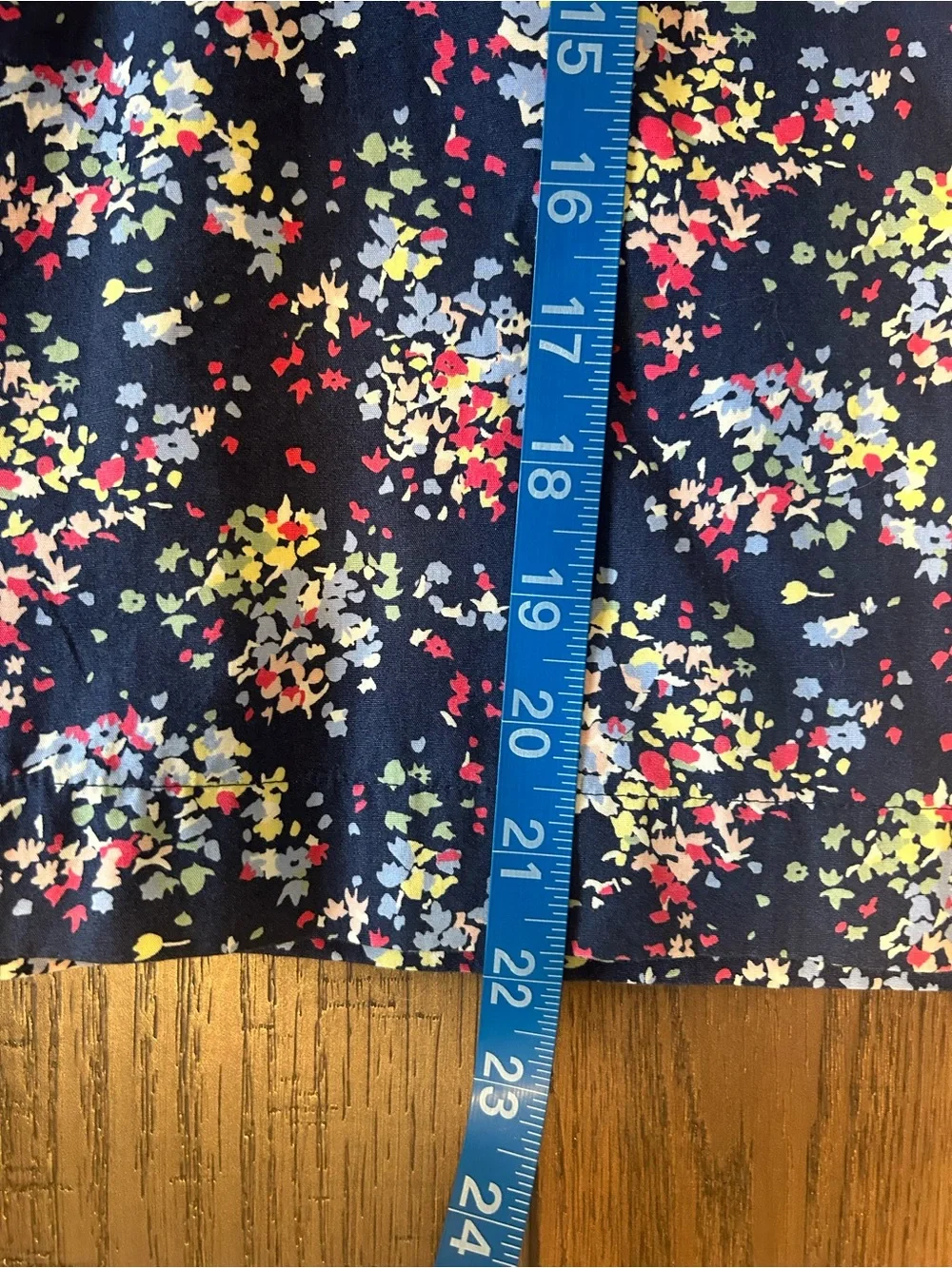 Boden Navy Blue Ditzy Floral Pencil Skirt Size 8 - Picture 6 of 8